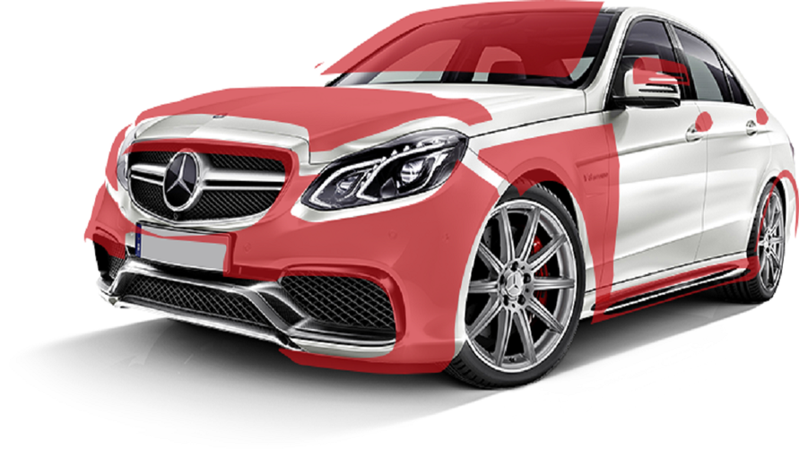 Mercedes Benz SUV, Paint Protection example of SUV car. Found onine Google images 